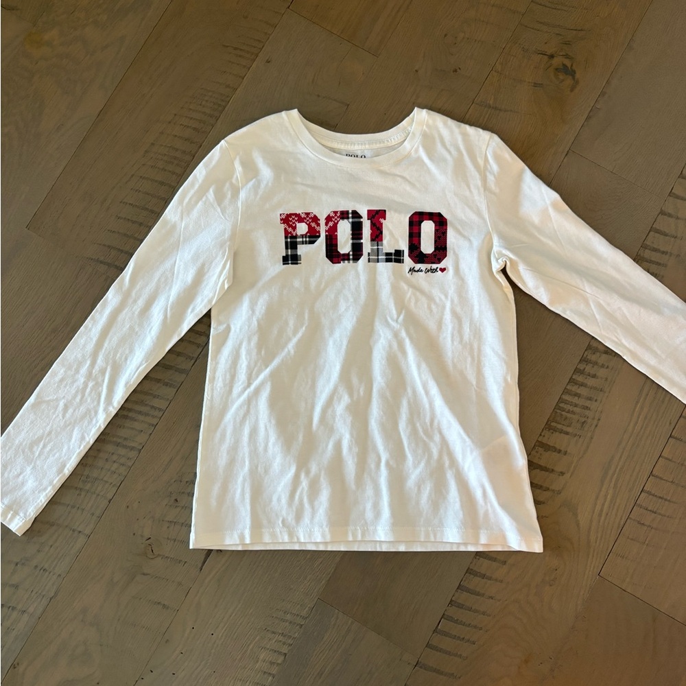 Polo long sleeve logo tee